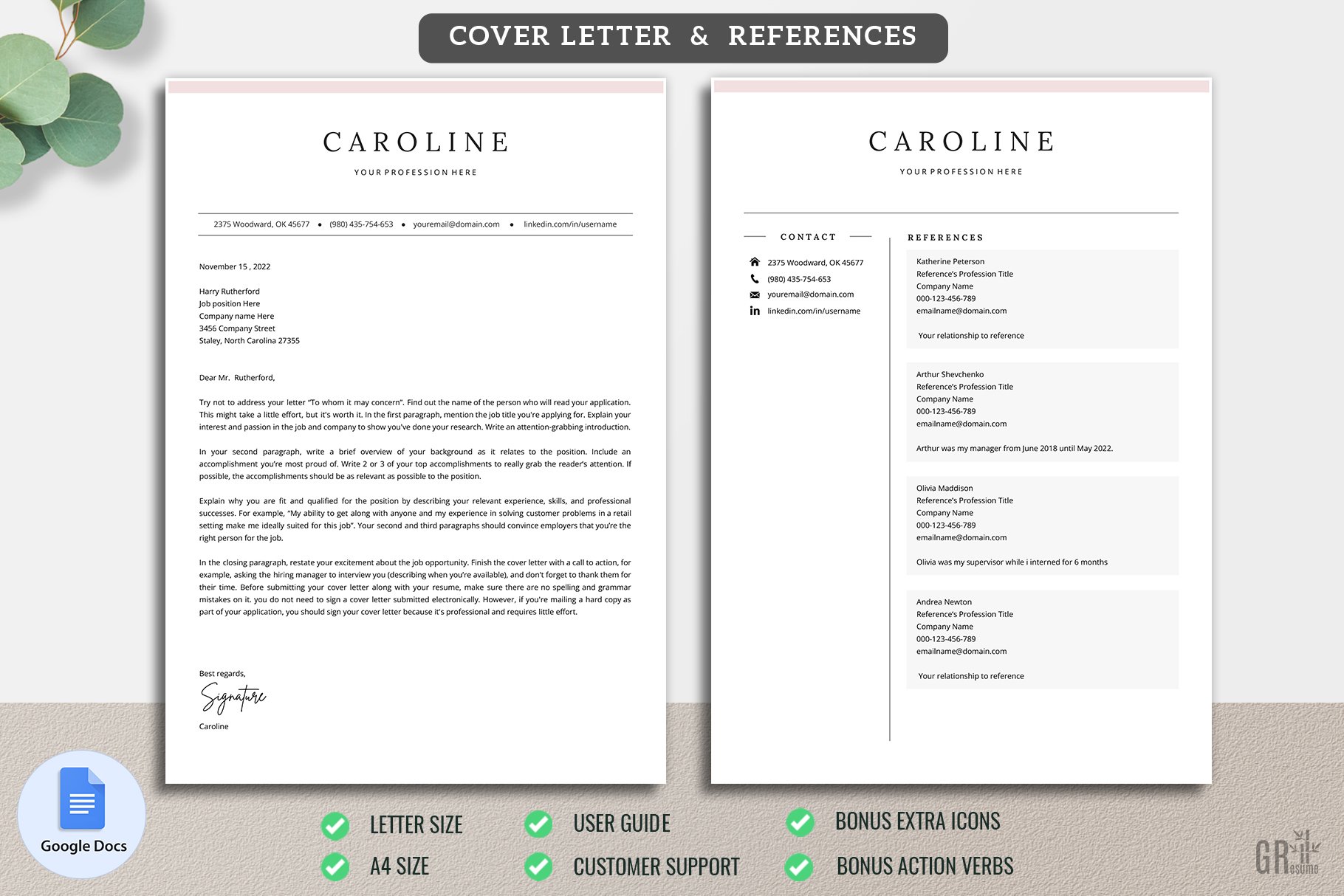 cm resume template 3 coverletter 103