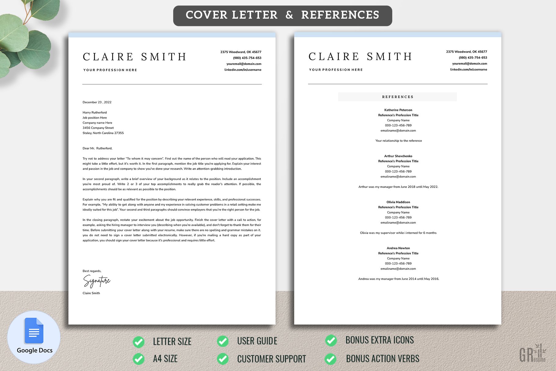 cm resume template 3 coverletter 336