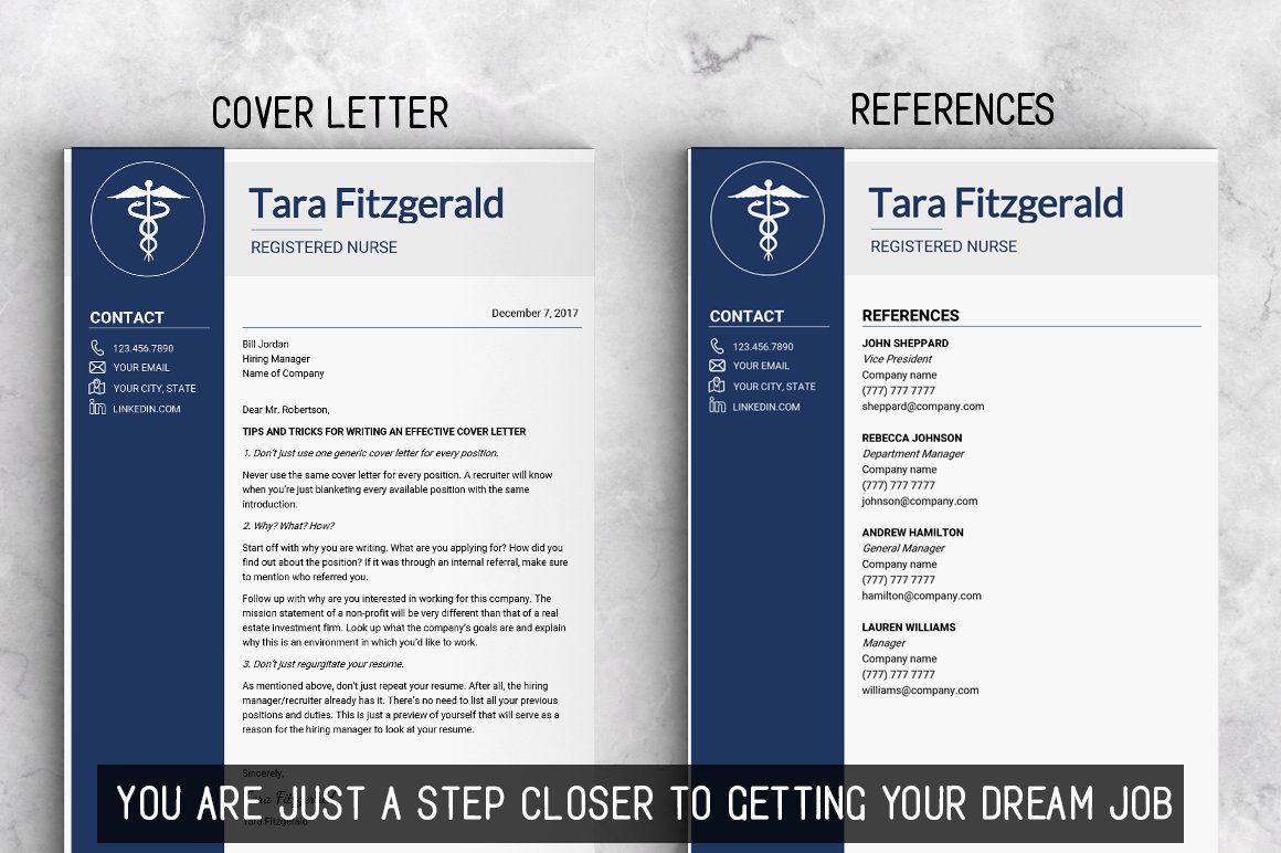 Two resumes.