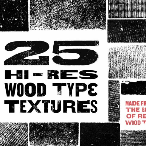 Hi-Res Wood Type Textures cover image.
