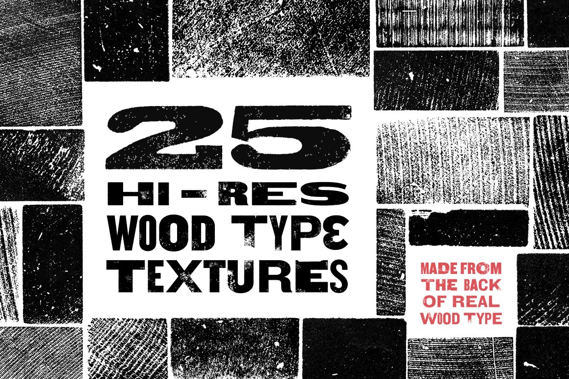 Hi-Res Wood Type Textures cover image.