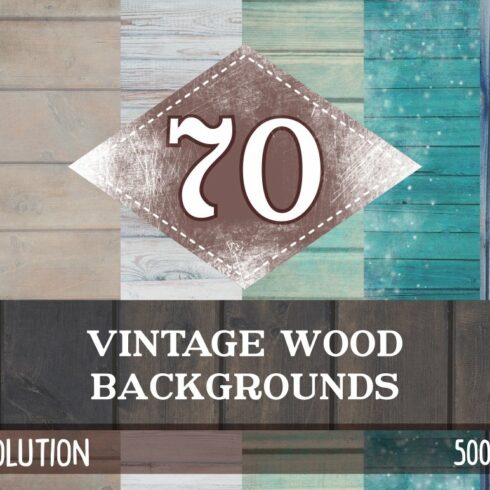 70 Vintage Wood Textures cover image.