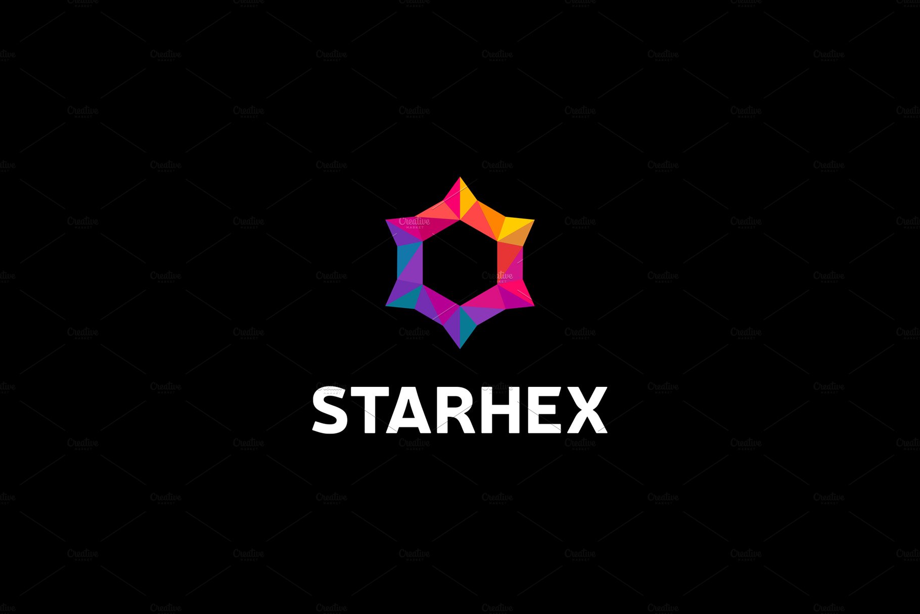 Hexagon Star Colorful Logo cover image.