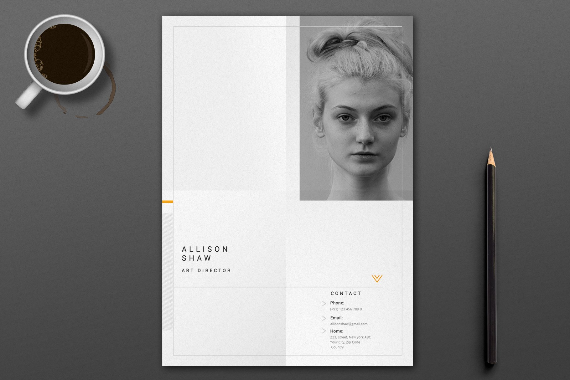 Beta Resume Template cover image.