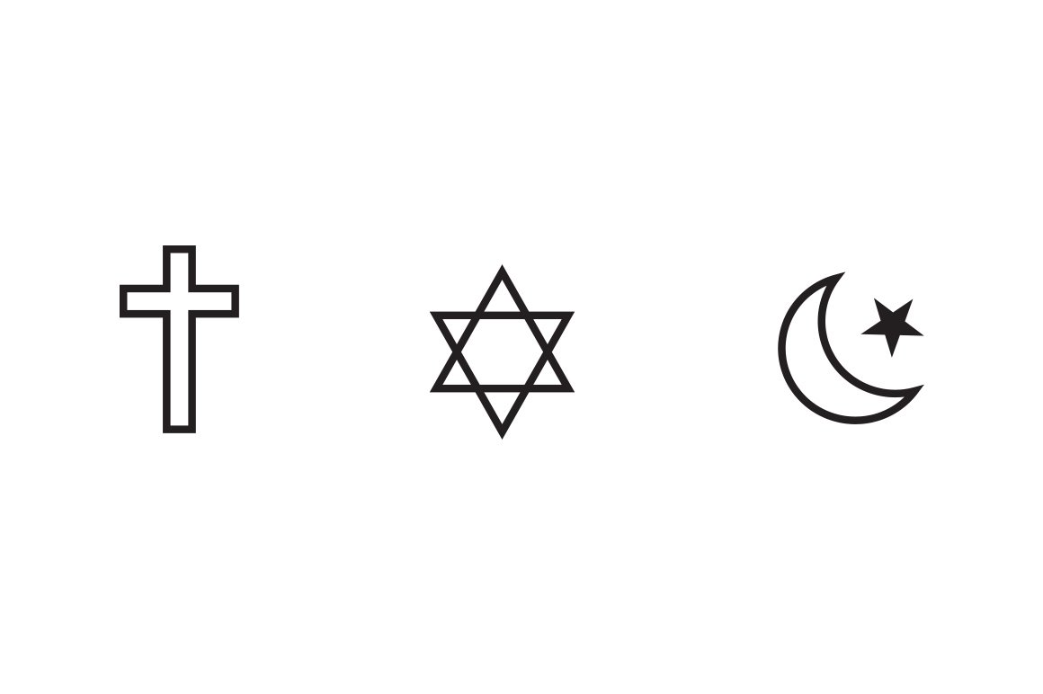 12 Popular Religion Icons preview image.