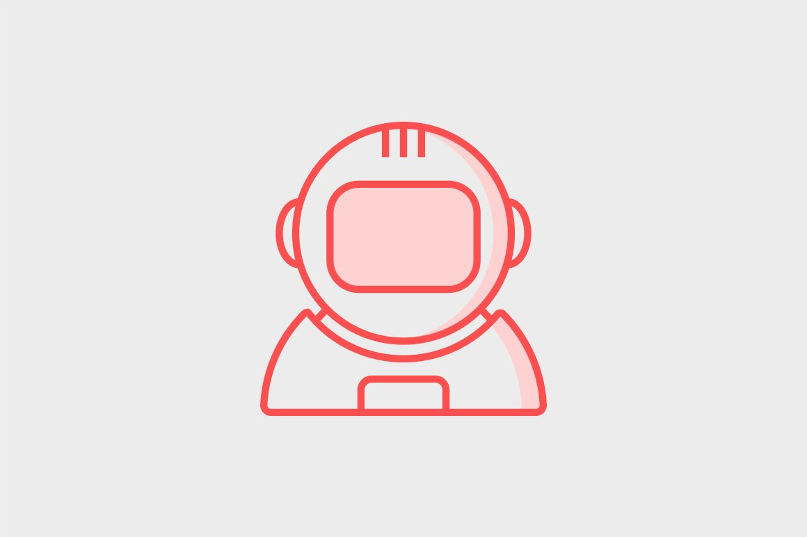 12 Astronaut Icons preview image.