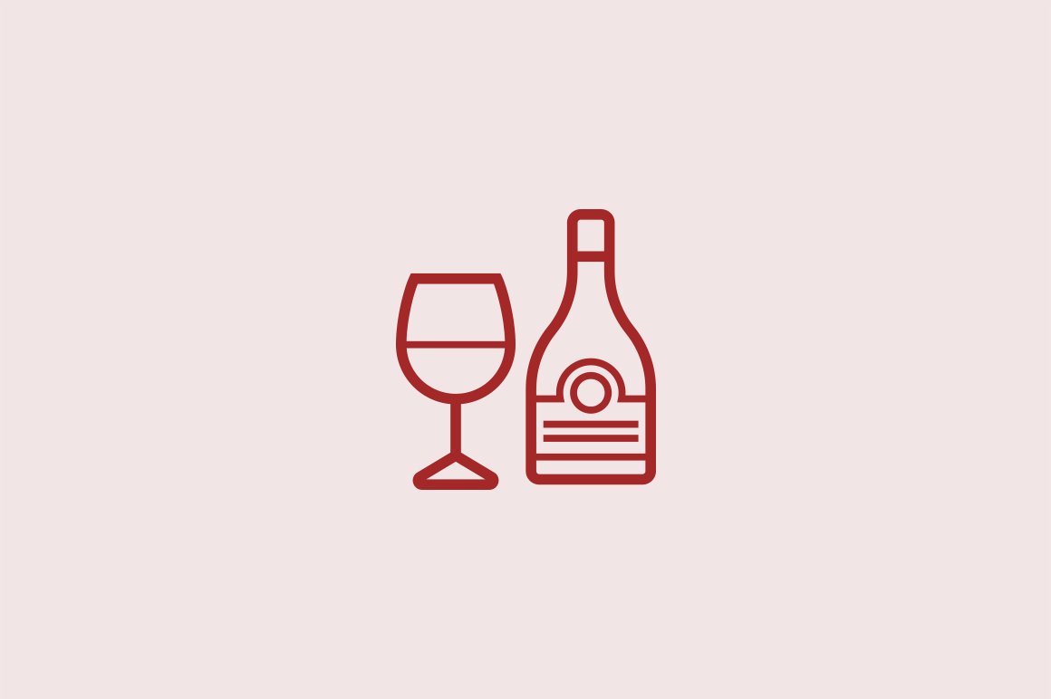 15 Wine Icons preview image.
