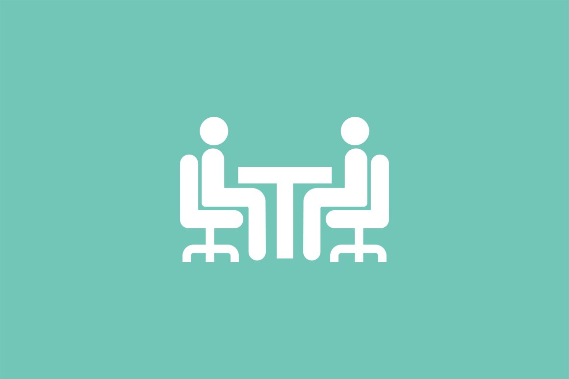 15 Job Interview Icons preview image.
