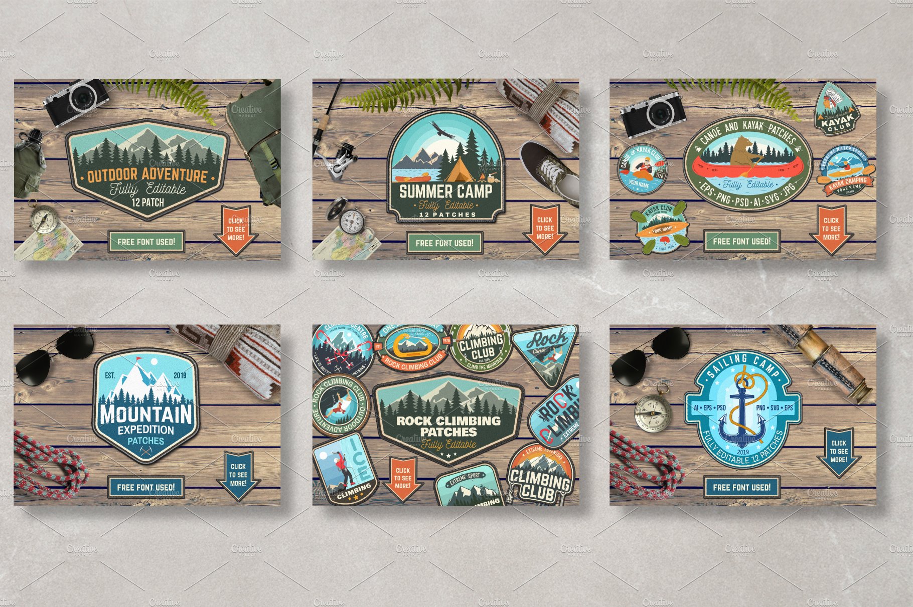 Outdoor Adventure Patches/Badges preview image.