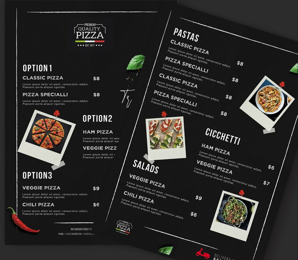 Pizza Menu Template Bundle – MasterBundles