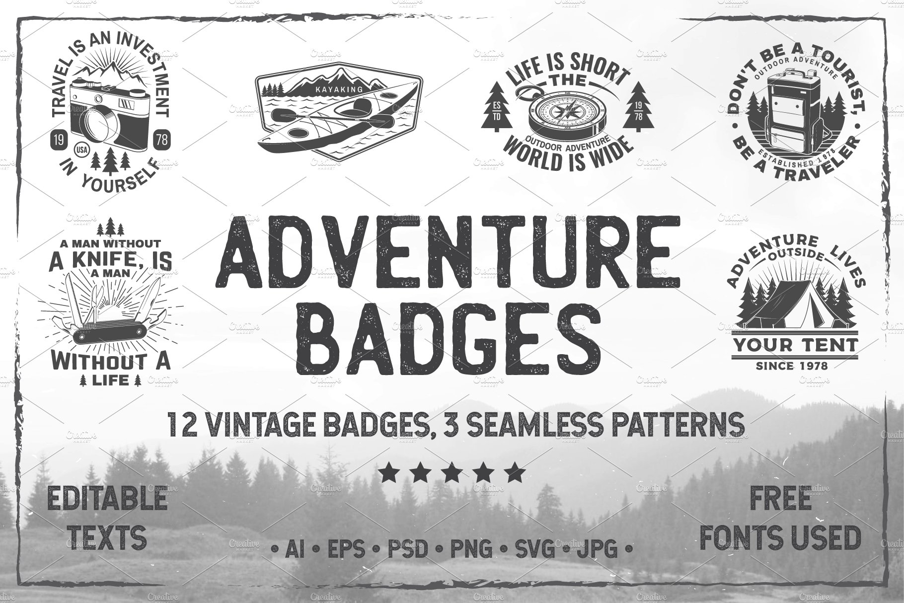 Adventure Badges + Bonus cover image.