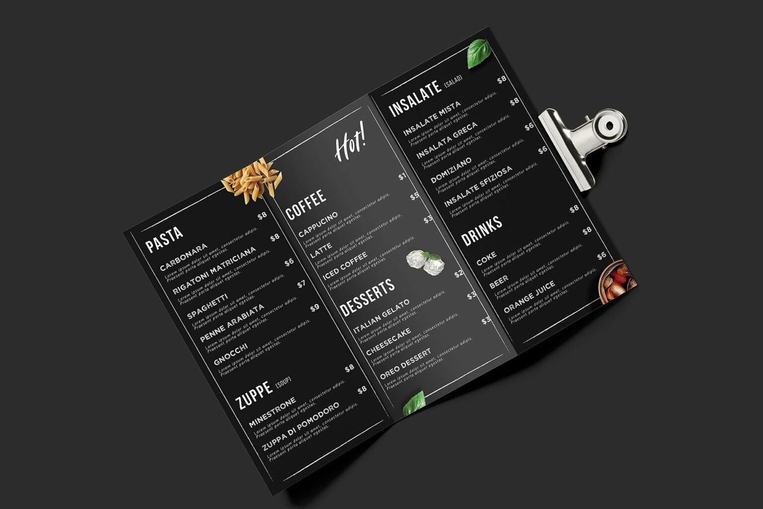 Pizza Menu Template Bundle – MasterBundles