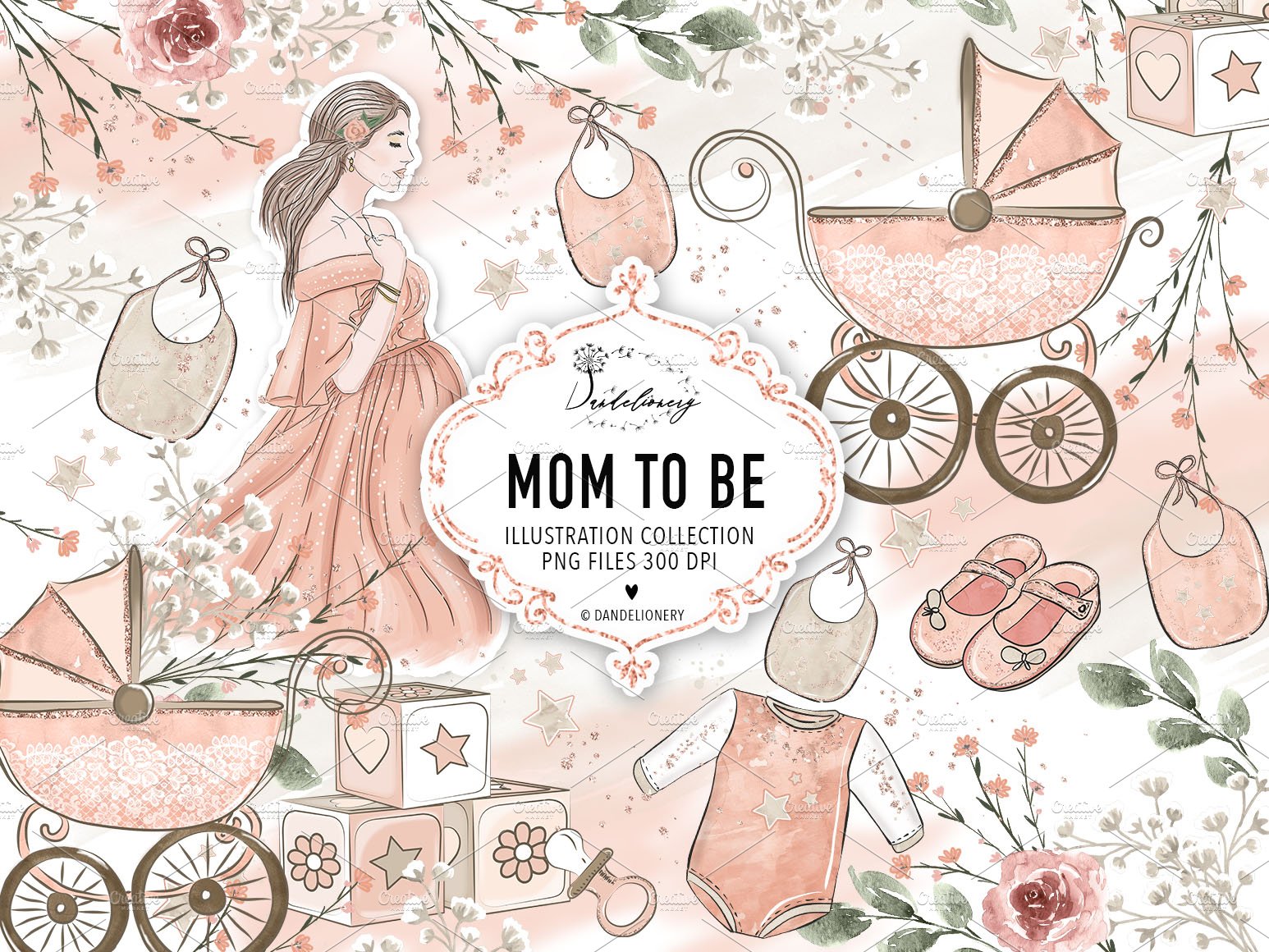 Mom to be design cover image.
