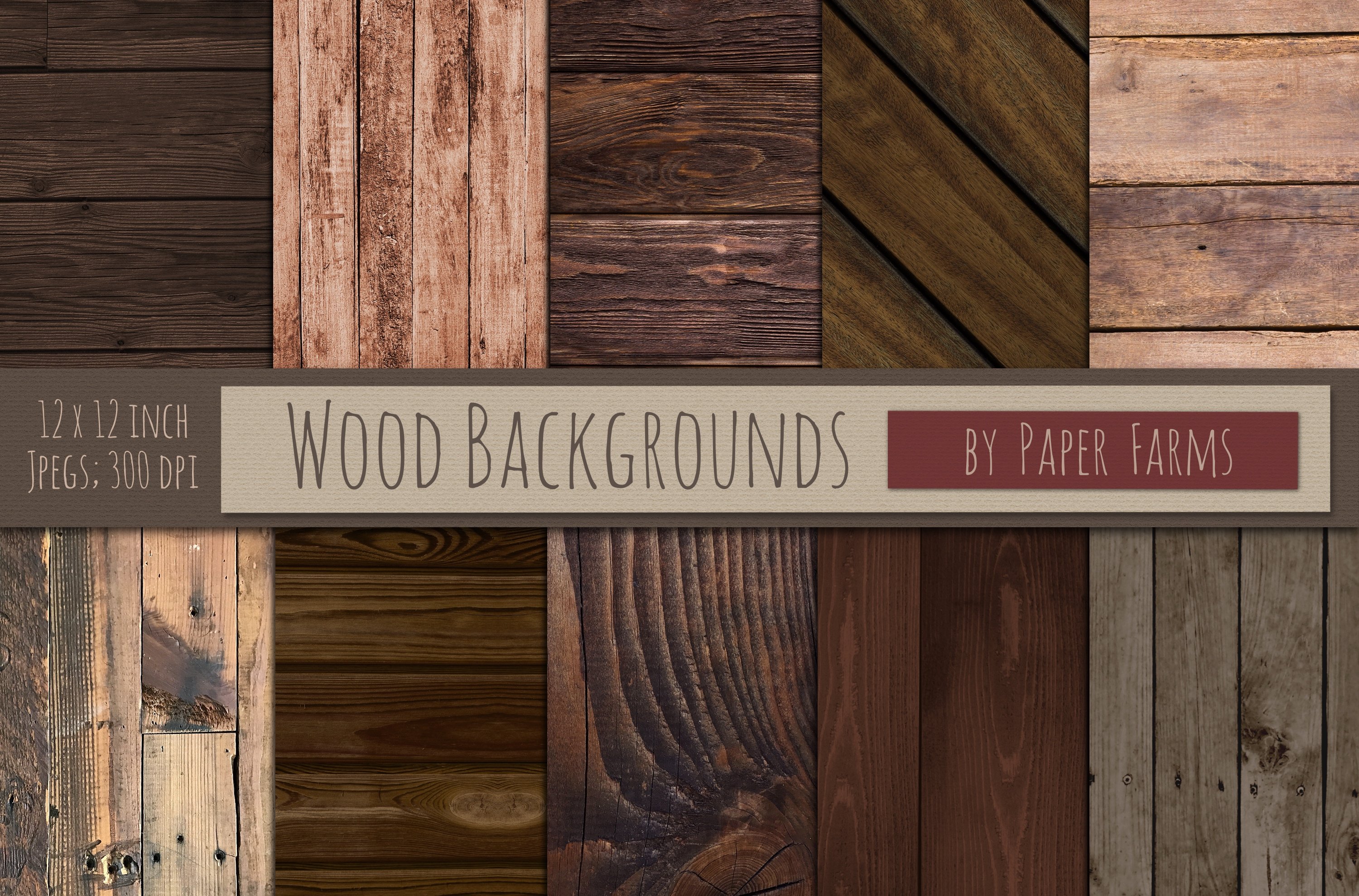 Wood Backgrounds cover image.