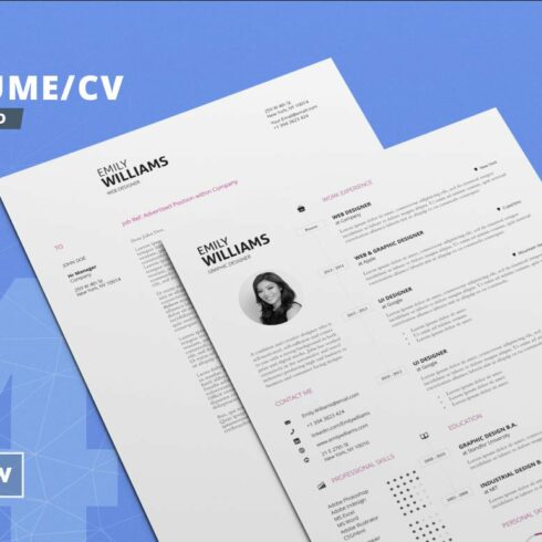 Clean Resume/Cv Template Volume 4 cover image.