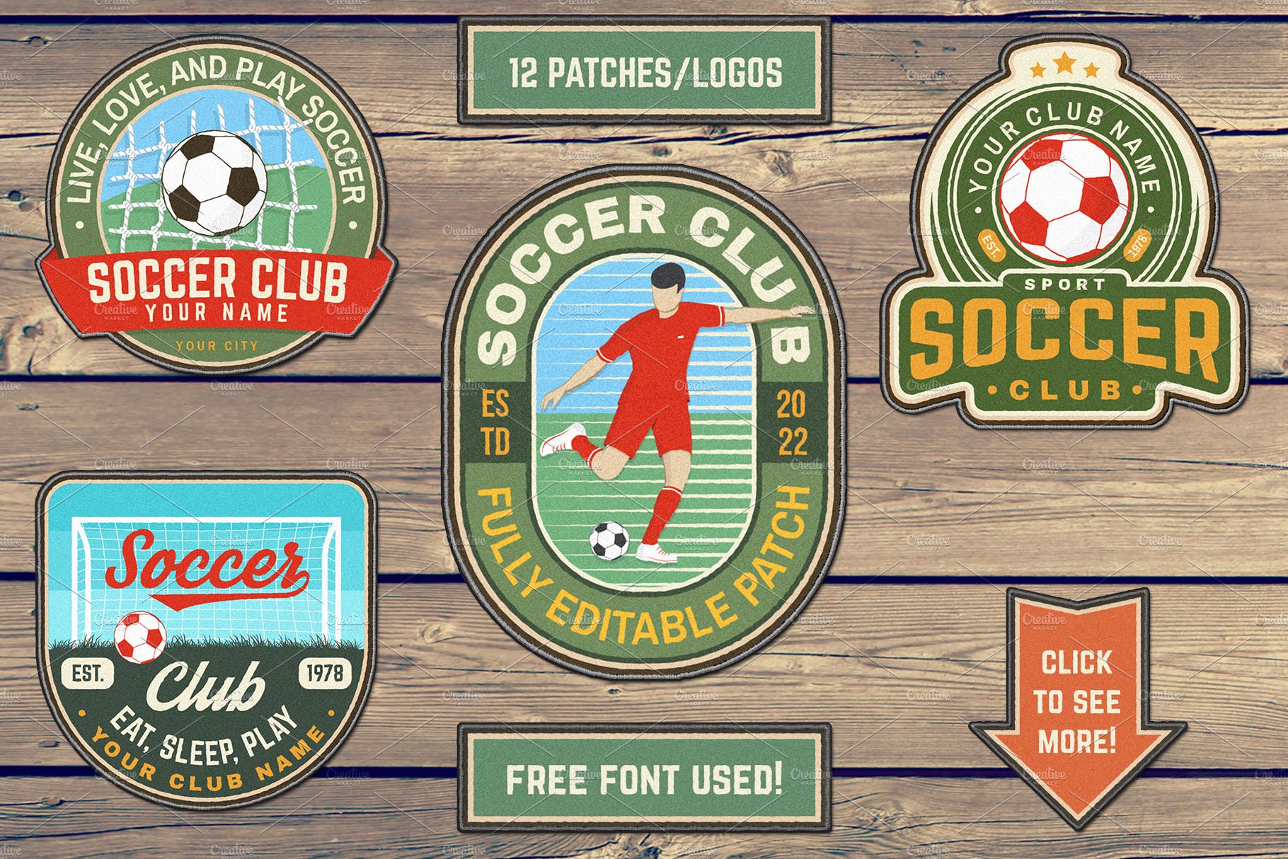 Soccer Club Patches/Logos cover image.