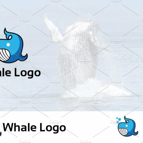 Whale Underwater Ocean Animal Logo cover image.
