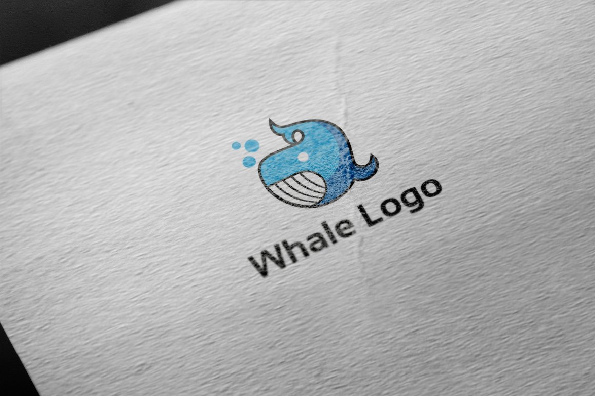 Whale Underwater Ocean Animal Logo preview image.