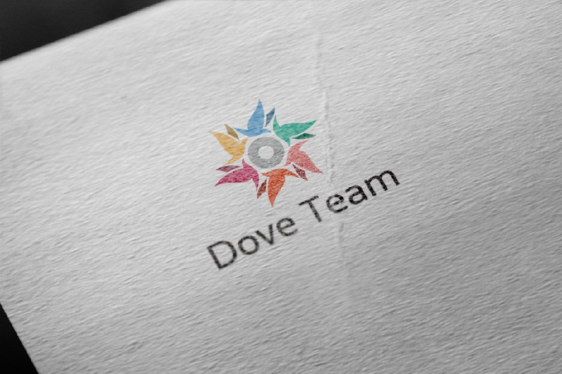 Dove Pigeon Circle Star Logo preview image.