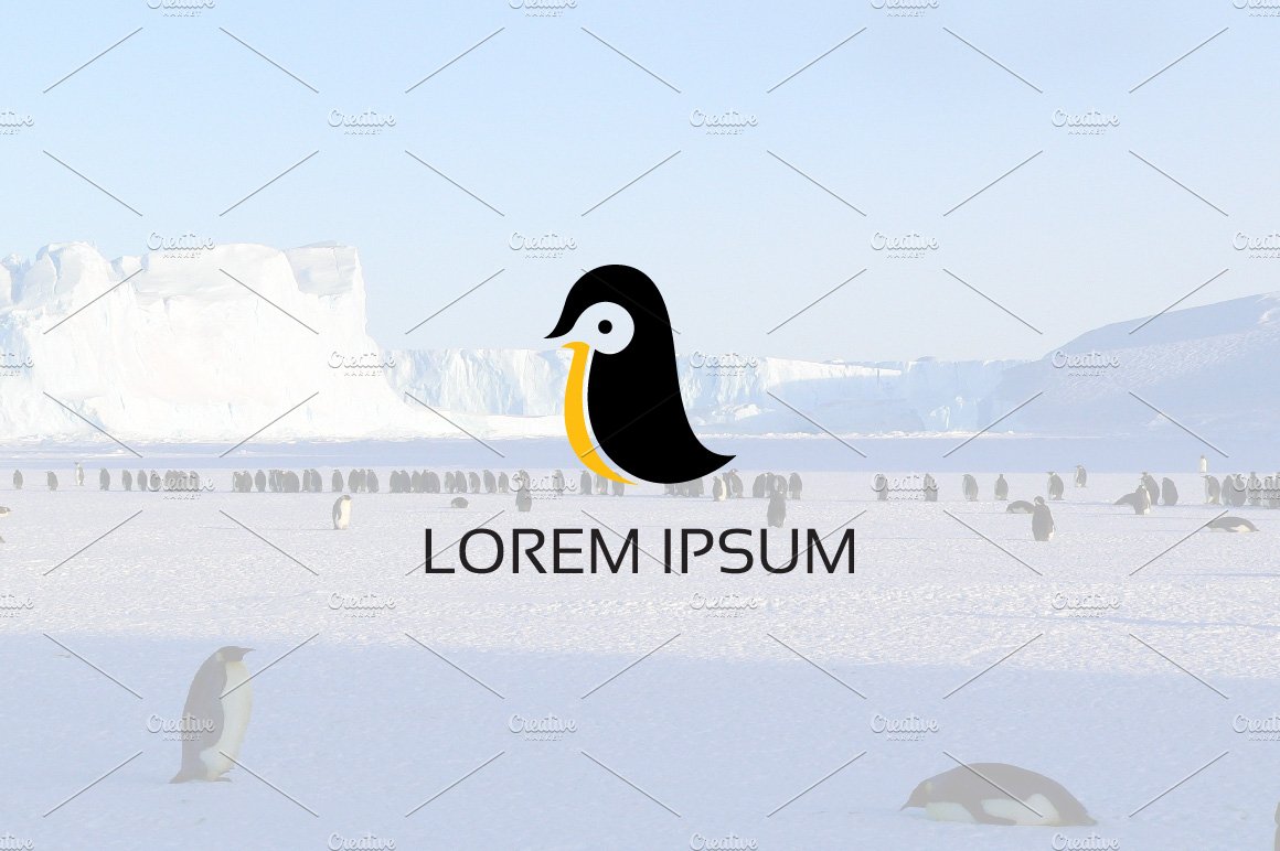 Cute Little Penguin Wildlife Logo cover image.