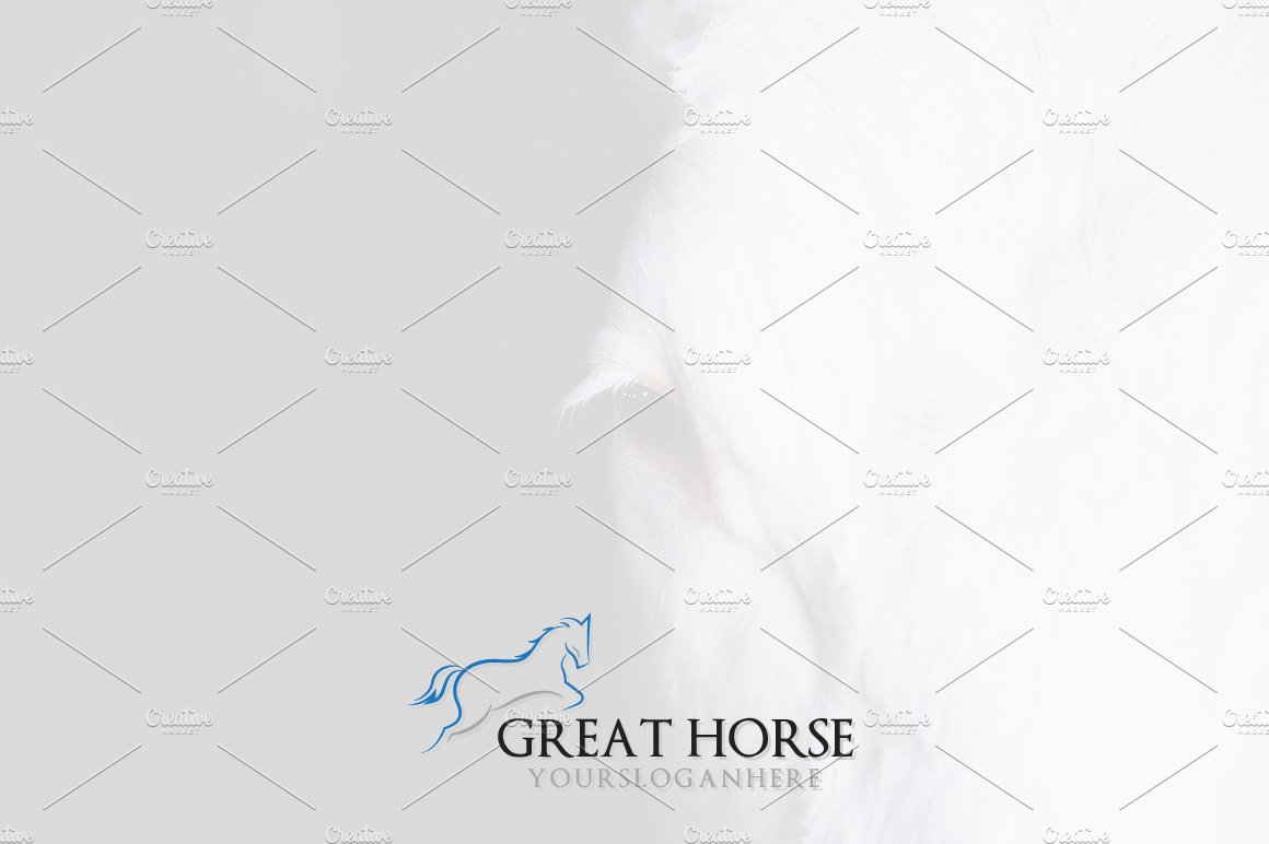 Prancing Horse Running Jumping Logo preview image.