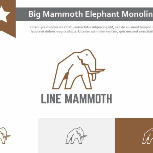 Big Mammoth Elephant Ice Age Logo cover image.