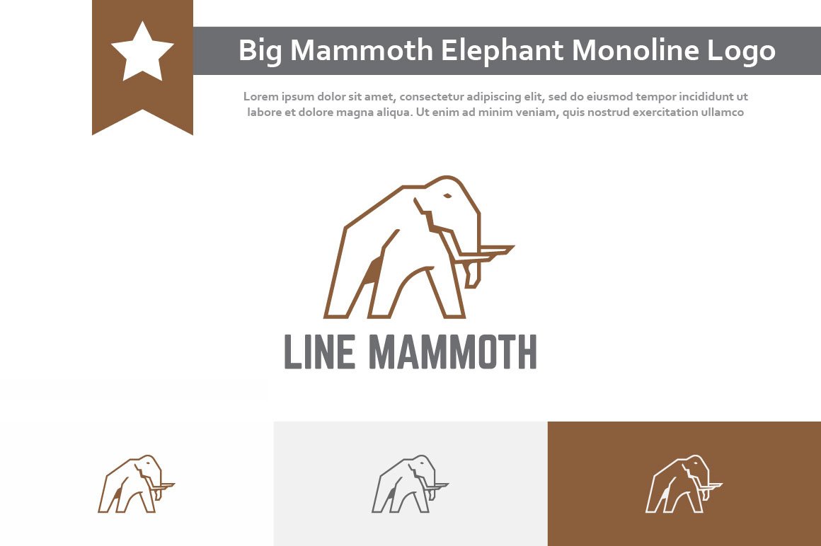 Big Mammoth Elephant Ice Age Logo cover image.