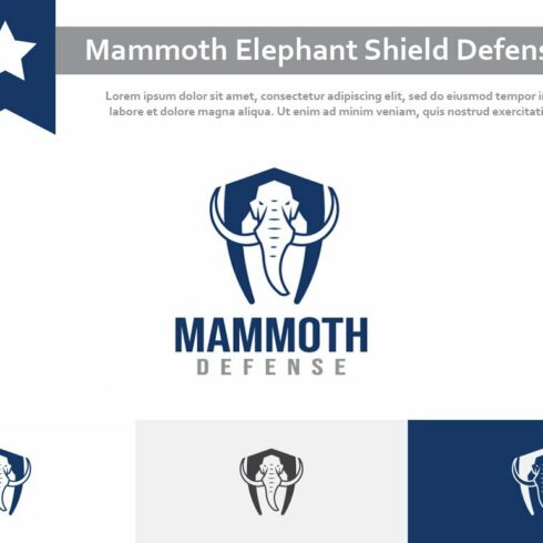 Big Mammoth Elephant Shield Logo cover image.