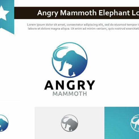 Angry Mammoth Big Elephant Logo cover image.