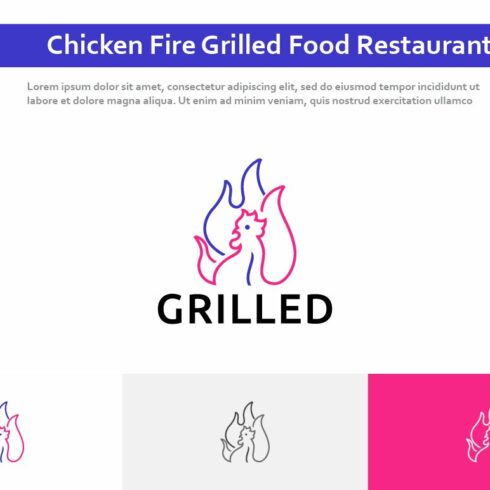 Chicken Fire Grilled Restaurant Logo cover image.