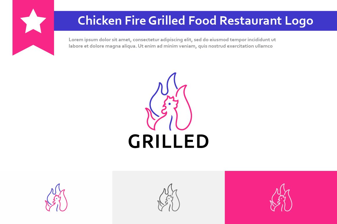 Chicken Fire Grilled Restaurant Logo cover image.