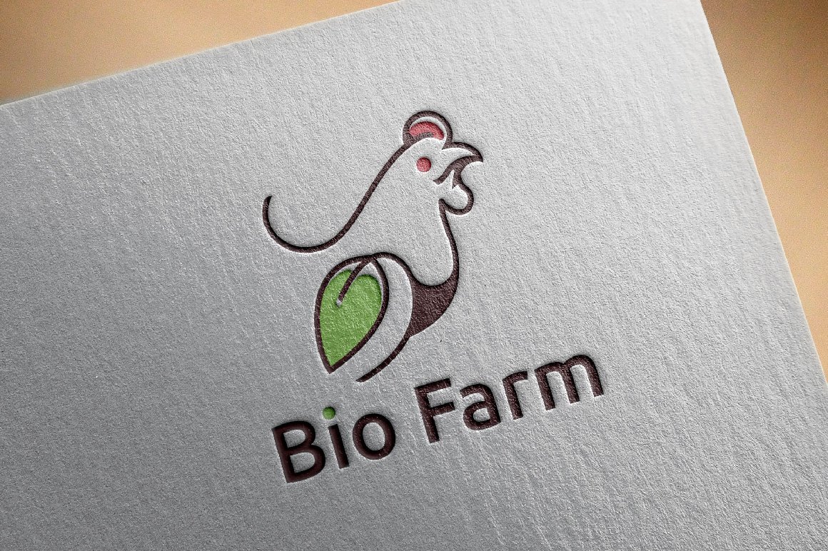 Leaf Bio Organic Chicken Farm Logo preview image.