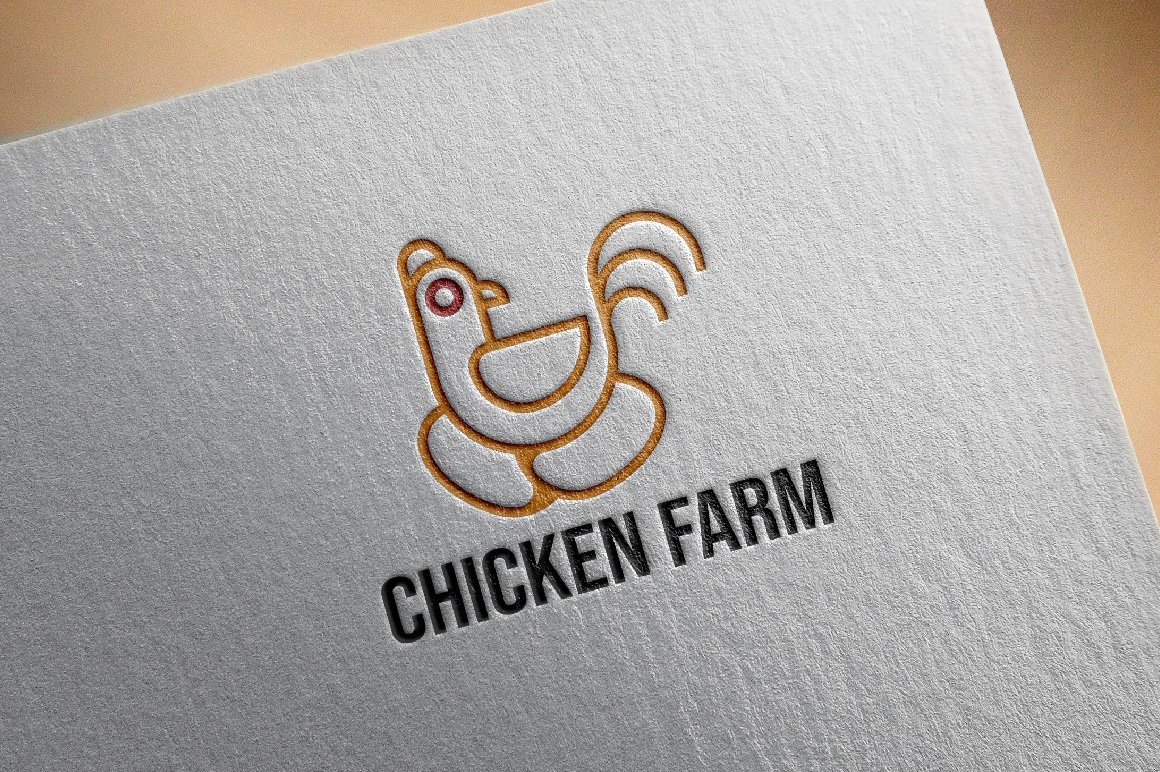Egg Chicken Rooster Hen Poultry Logo preview image.