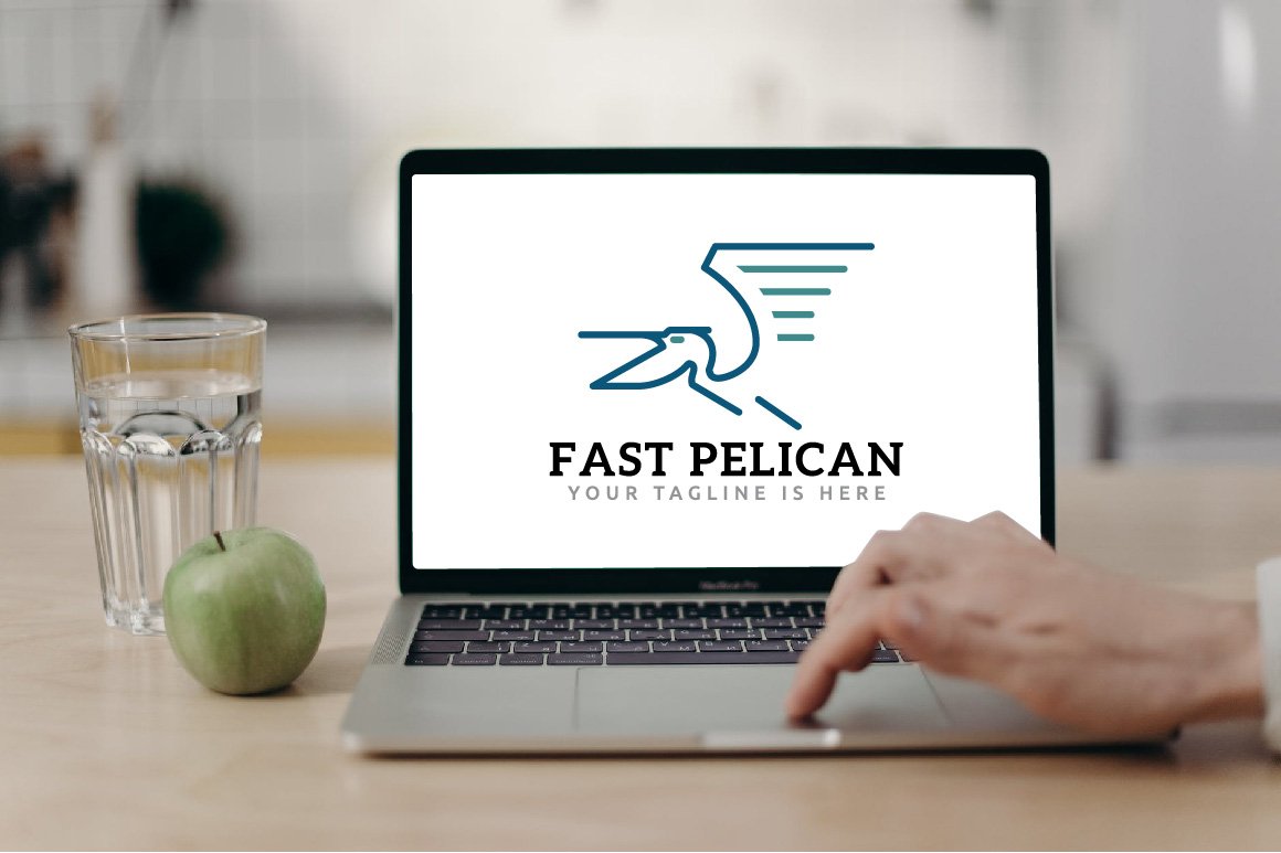 Pelican Fly Fast Delivery Logo preview image.