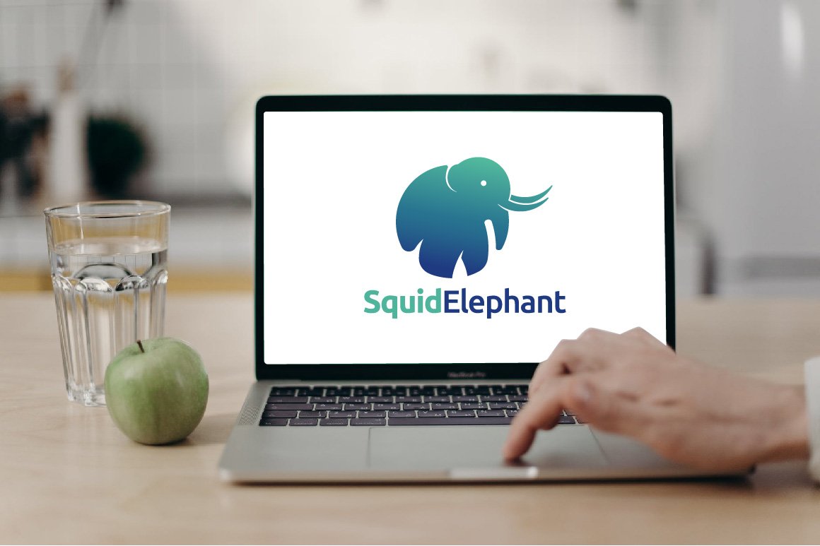 Circle Squid Octopus Elephant Logo preview image.