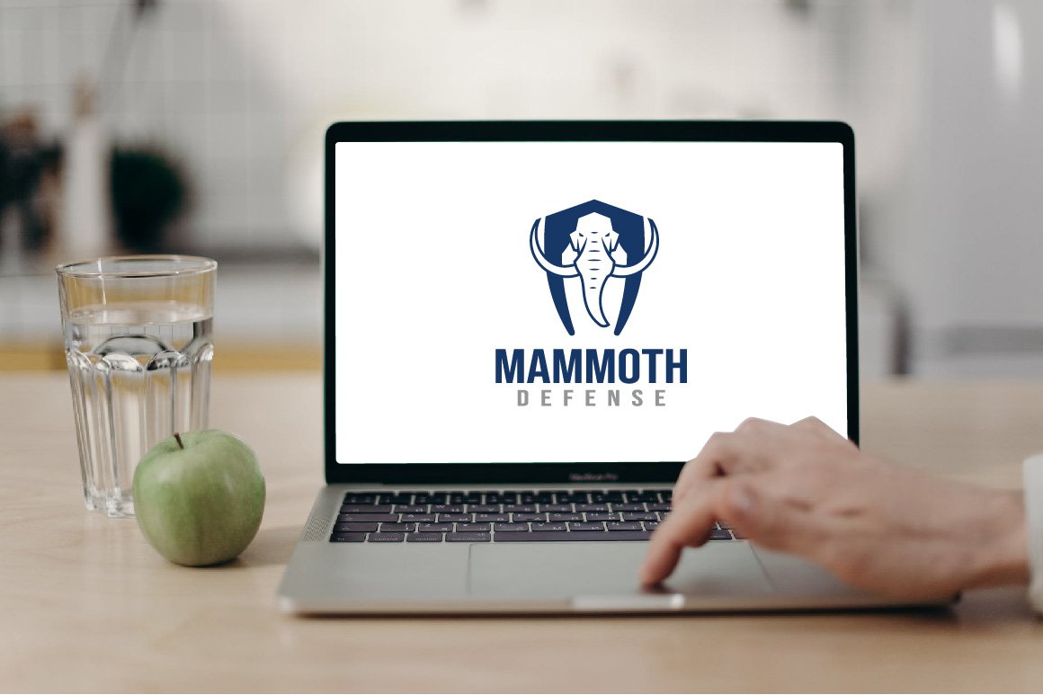 Big Mammoth Elephant Shield Logo preview image.