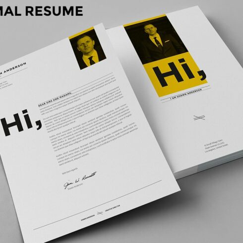 7 Pages - Minimal Resume CV cover image.