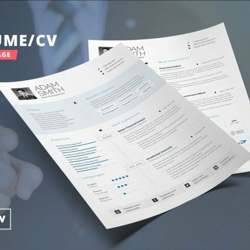 Pro Resume/Cv Template cover image.