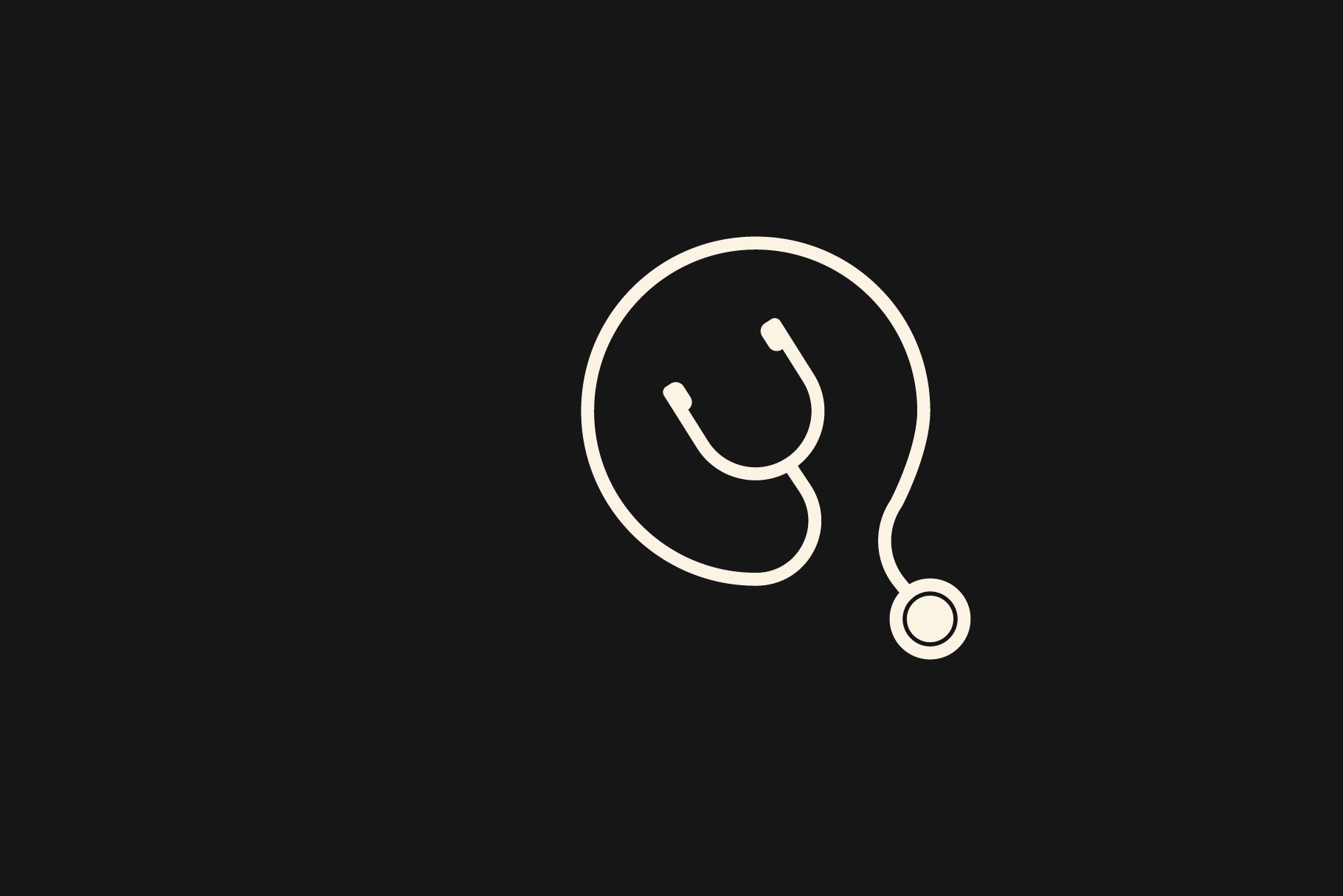 Stethoscope q letter logo vector preview image.