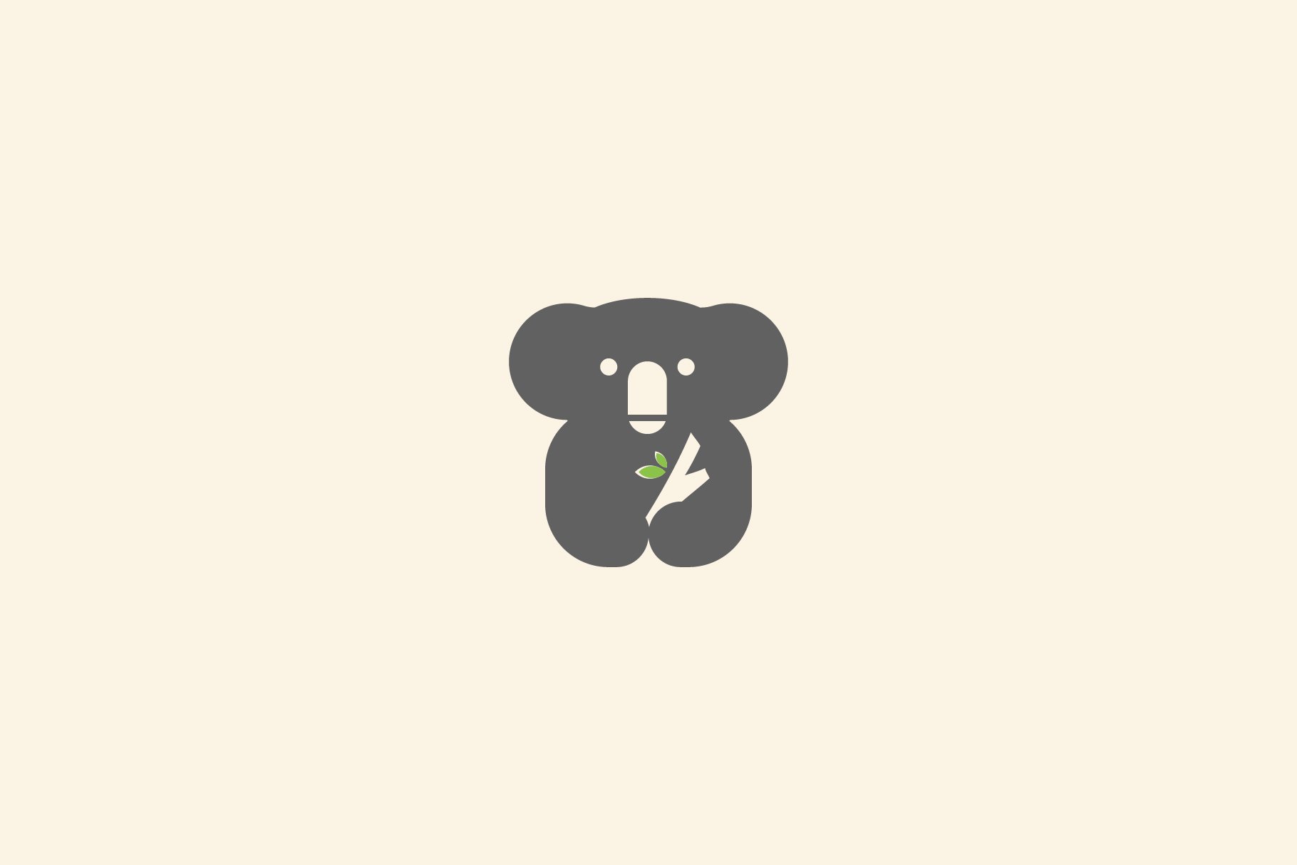 Koala logo icon design vector cover image.