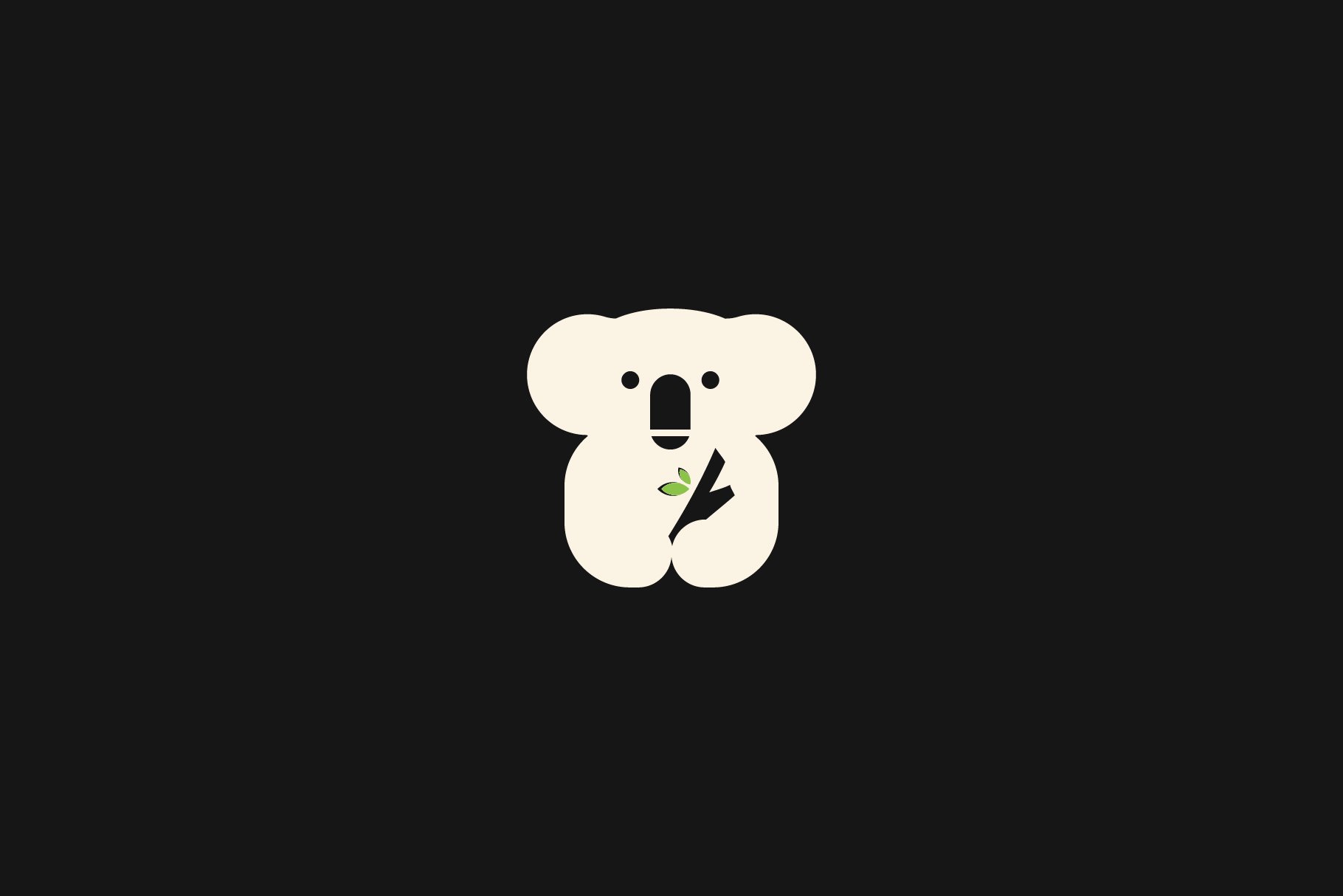 Koala logo icon design vector preview image.