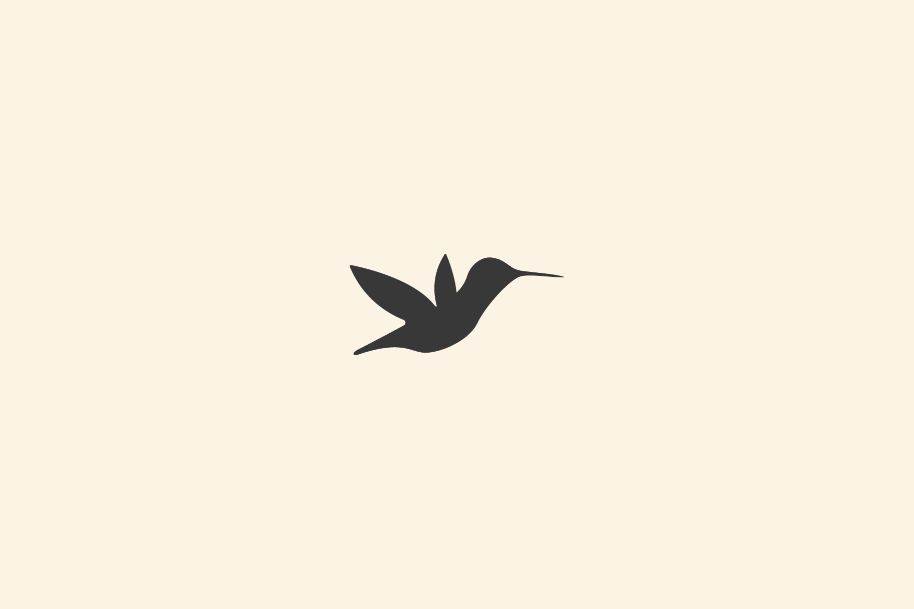 Minimal Hummingbird Logo Template #227339 - TemplateMonster