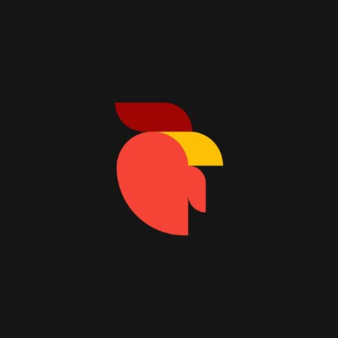 Chicken Rooster Simple Logo Design cover image.