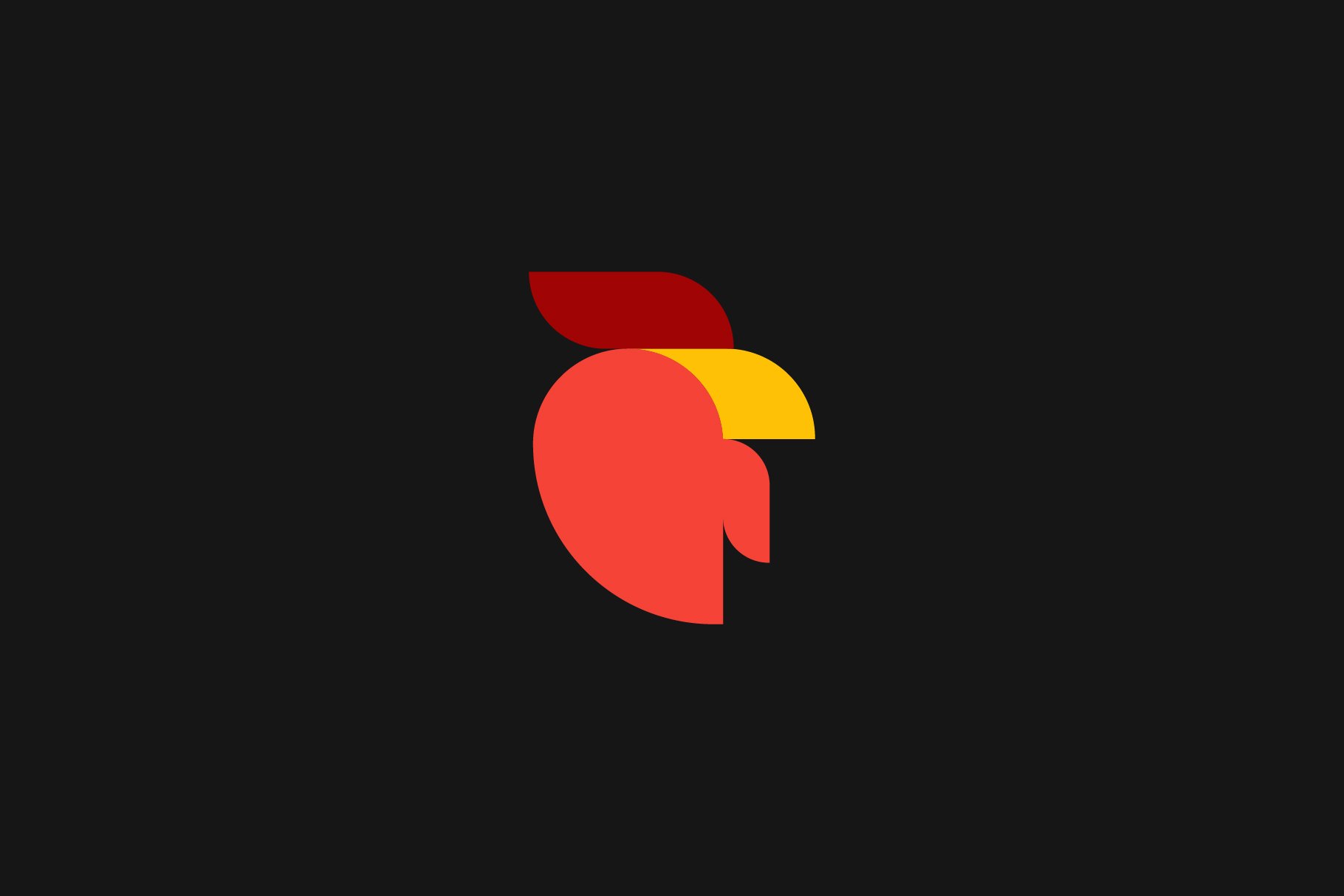 Chicken Rooster Simple Logo Design cover image.