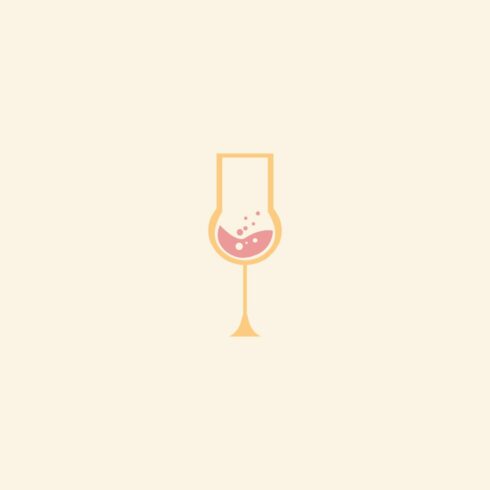 Wine Glass Icon Vector Design cover image.