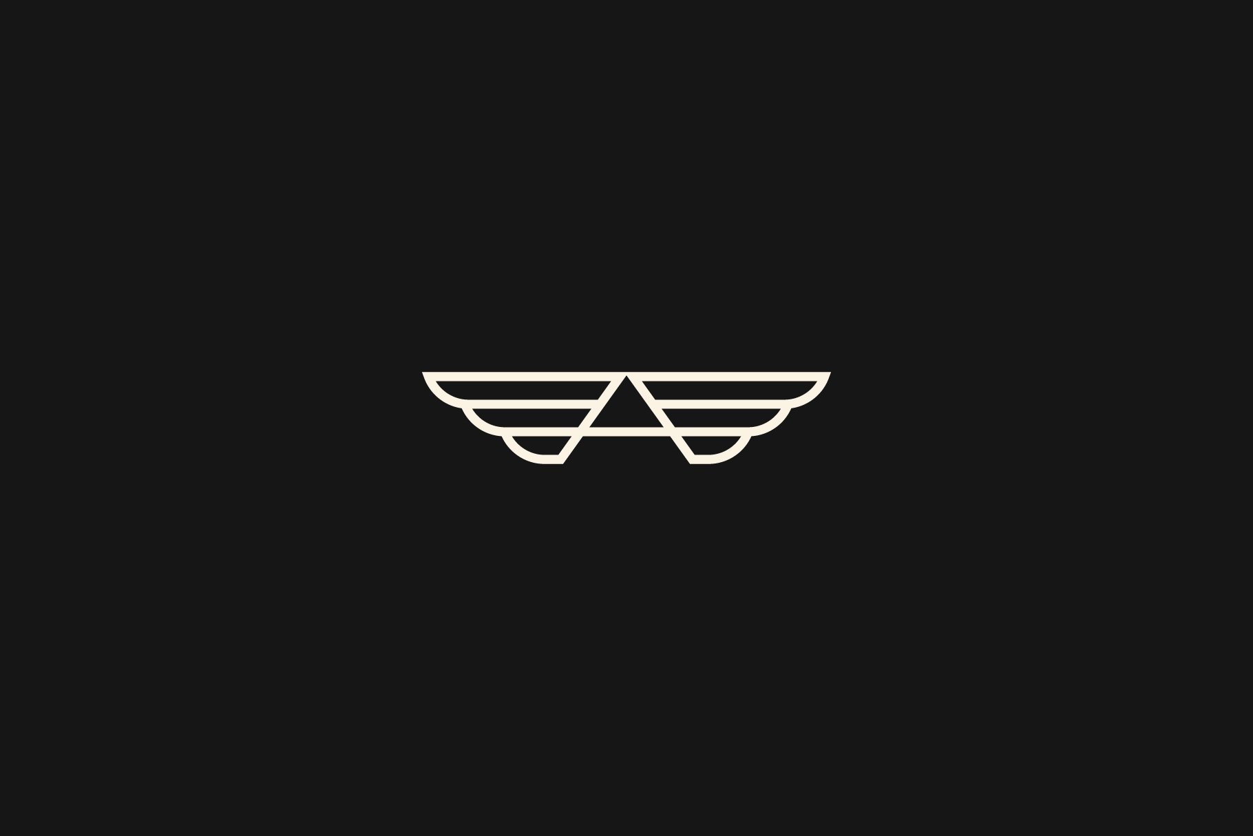 Wings Initial A Logo Vector Design preview image.