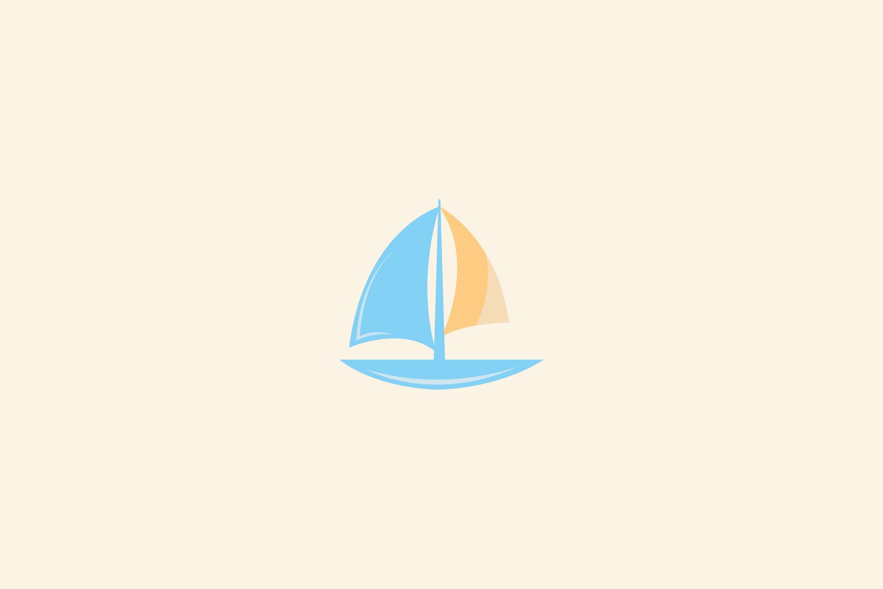 windsurf icon design vector cover image.
