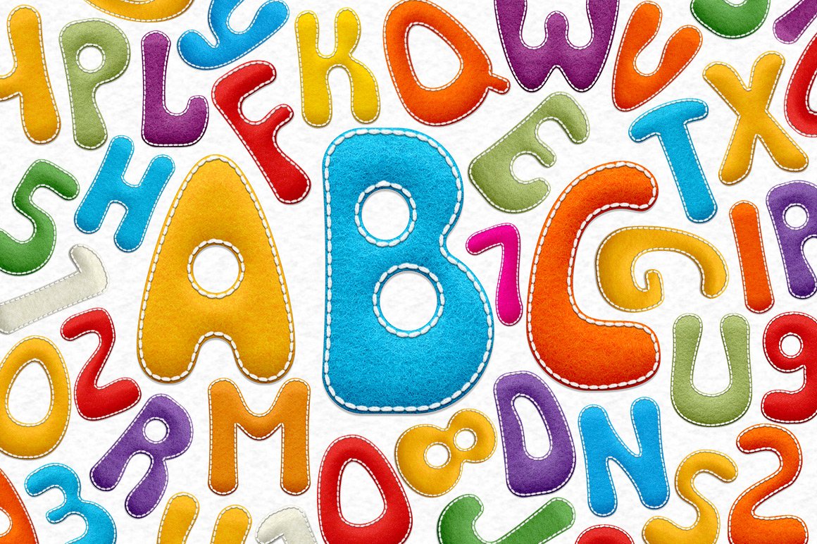 Felt Alphabet Set - Back to School cover image.