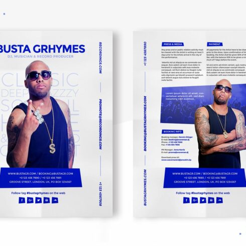 Press Kit / Resume for DJ & Producer cover image.