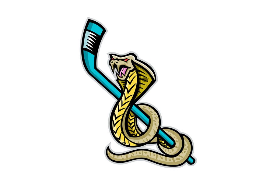 King Cobra Ice Hockey Sports Mascot cover image.